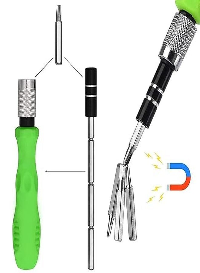 Yuganshu 32 in 1 Interchangeble Multipurpose Mini Screwdriver Set Magnetic Slot Wrench Bits Repair Tools Kit Set Combination Screwdriver Set for Home Appliance,Laptop,Mobile,Computer(Multicolor) - Image 4